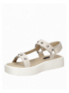 Sandalia Mujer G257 Pollini blanco