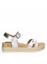 Sandalia Mujer G218 POLLINI plata