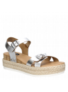 Sandalia Mujer G218 POLLINI plata