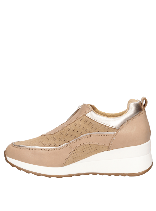 Zapatilla Mujer D213 POLLINI beige
