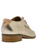 Zapato de mujer Pollini I215 en cuero oro, estilo casual con caña de 5.4 cm.