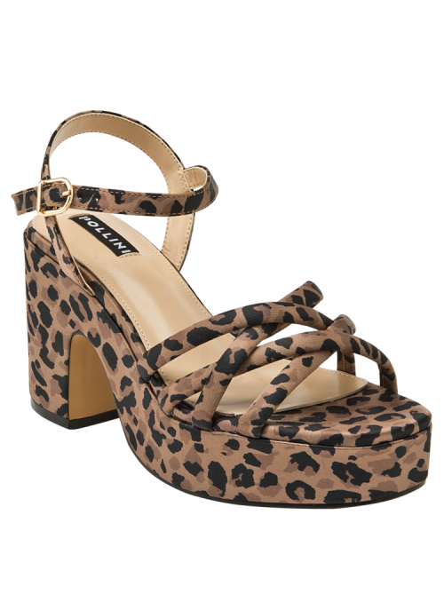 Sandalia Mujer I287 POLLINI animal print