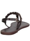 Sandalia marrón para mujer, de cuero, cómoda y duradera, ideal para destacar en verano.