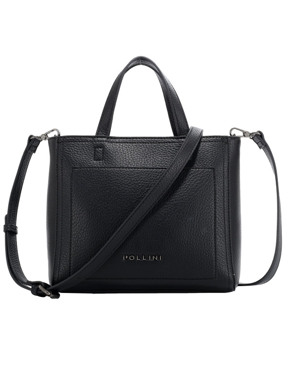 Bolso negro casual para ocasiones profesionales o eventos nocturnos.