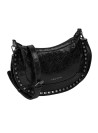 Compacta bandolera negra con bolsillos funcionales, añade un toque sofisticado a cualquier look.