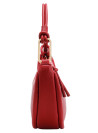 Accesorio chic en poliuretano rojo, ideal para estilo urbano y casual.
