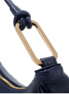 Tote bag azul para mujer de PU graneado, diseño elegante y funcional, estilo casual.