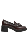 zapato burdeos mujer cuero casual, combina con vestido midi