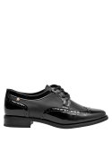 zapato elegante negro para mujer, material cuero, ideal para la mujer vanguardista
