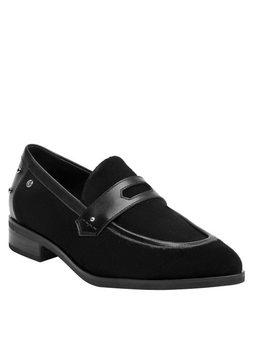 mocasín negro mujer elegante y cómodo para citas nocturnas y ocasiones especiales