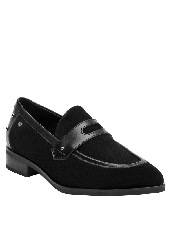 mocasín negro mujer elegante y cómodo para citas nocturnas y ocasiones especiales