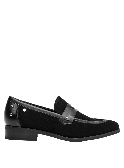 mocasín negro mujer elegante y cómodo para citas nocturnas y ocasiones especiales