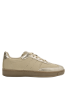 Zapatilla de mujer en color beige, material de cuero, ideal para actividades diarias con estilo chic.