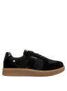 Zapatillas negras de cuero para mujer, estilo casual, aptas para eventos informales y actividades cotidianas.