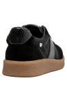 Zapatillas negras de cuero para mujer, diseño elegante, combinables con vestidos o jeans para diversas ocasiones.