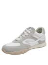 Zapatillas casuales blancas de mujer, con detalles en gamuza, óptimas para el día a día.