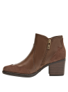 Botín elegante café para mujer, ideal para un look diario sofisticado.