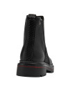 botín negro mujer Chelsea suela plana de 4.3 cm perfecto para comodidad diaria