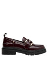 mocasines burdeos mujer charol cuero tacón plano de 4.3 cm para comodidad y estilo