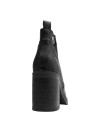 Calzado negro de mujer, estilo Chelsea, con tacón bloque de 9 cm para un look moderno.