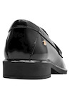 Calzado de mujer negro con taco bloque de 3 cm, ideal para ocasiones formales.