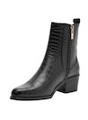 Botín de estilo casual para mujer, con punta cuadrada y elegante acabado.