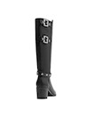 Bota negra de Pollini, diseño elegante y moderno, perfecta para un look atractivo.