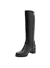 Bota casual negra para mujer, destaca por su comodidad y construcción exclusiva.