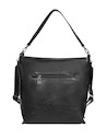 Bolso casual negro de PU, diseñado para la mujer moderna y activa.