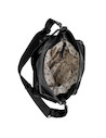 Tote bag negro con diseño elegante y 3 bolsillos, perfecto para actividades laborales.