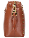 Vista lateral de la bandolera Pollini con correa ajustable y extraíble.