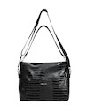 Bolso de mujer en color negro, diseño práctico con múltiples bolsillos, ideal para llevar en la universidad.