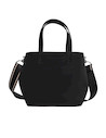 Bolso casual negro con strap ajustable, combina funcionalidad y elegancia para la mujer moderna.