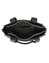 Bolso tote negro de mujer, estilo casual, en PU graneado, ideal para uso diario y actividades modernas.
