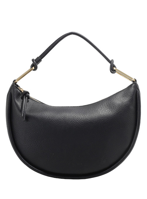 Bolso casual negro de mujer, con medidas adecuadas para un uso diario funcional y estiloso.