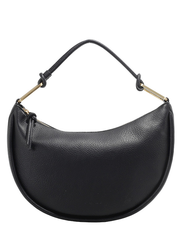 Bolso casual negro de mujer, con medidas adecuadas para un uso diario funcional y estiloso.