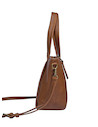 2Tote bag camel de Pollini, diseño moderno y versátil, perfecto para llevar esenciales organizados.