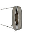 Bandolera gris casual para mujer, diseño moderno en PU, ideal para uso diario y salidas informales.
