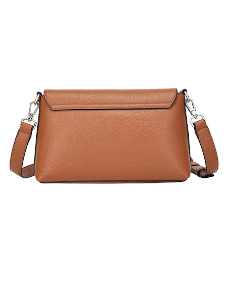 Correa ajustable y extraíble de la bandolera camel, ideal para personalizar el estilo.