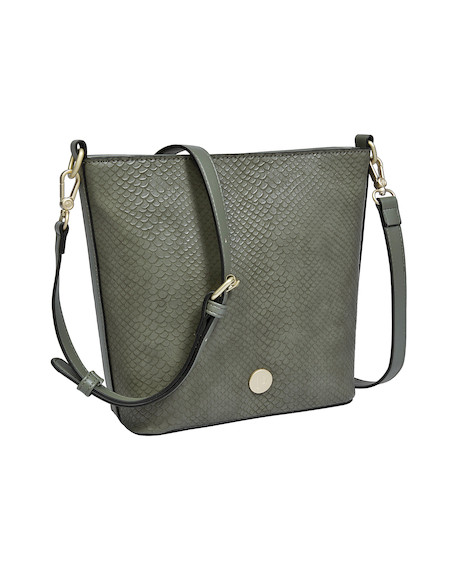 Interior del bolso con espacio para essentials, perfecto para el trabajo o la universidad.