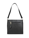 Bolso casual negro de mujer, medidas 26 x 24 x 15 cm, ideal para llevar lo esencial con estilo.