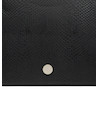 Tote bag negro para mujer, diseño sofisticado con tres bolsillos, ideal para mantener todo organizado.