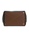 Bolso negro de mujer con diseño contemporáneo, perfecto para trabajo y universidad.