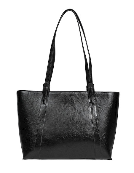 Bolso negro de PU para mujer, diseño versátil que combina con cualquier outfit casual.