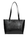 Bolso negro de PU para mujer, diseño versátil que combina con cualquier outfit casual.