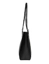 Bolso negro Pollini con estilo casual, perfecto para trabajo o universidad, hecho de material PU.