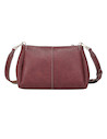 Accesorio burdeos de mujer, bandolera con strap extraíble ajustable, perfecto para el trabajo y el ocio.
