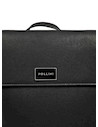 Mochila negra de PU para mujer, diseño casual y elegante, ideal para uso diario y actividades laborales.