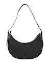 Bolso negro de PU con dimensiones de 29 cm x 15 cm, ideal para mujeres activas y seguras.