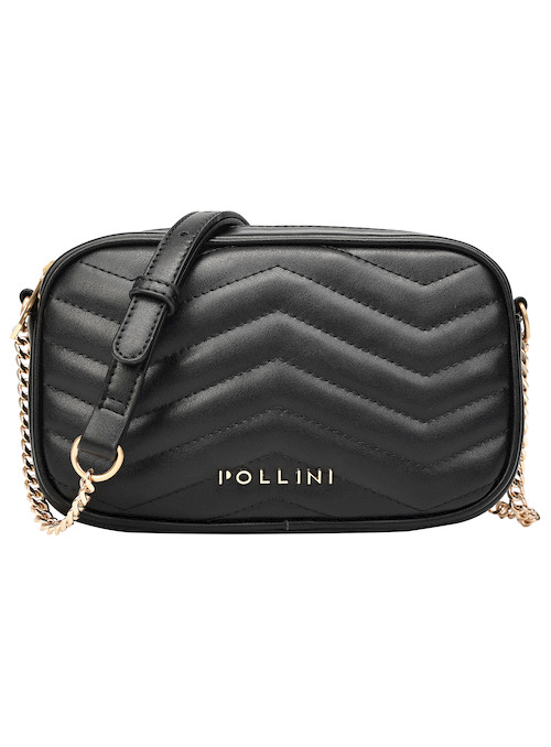 Textura suave y elegante del material PU en el bolso Pollini, ideal para un estilo casual.
